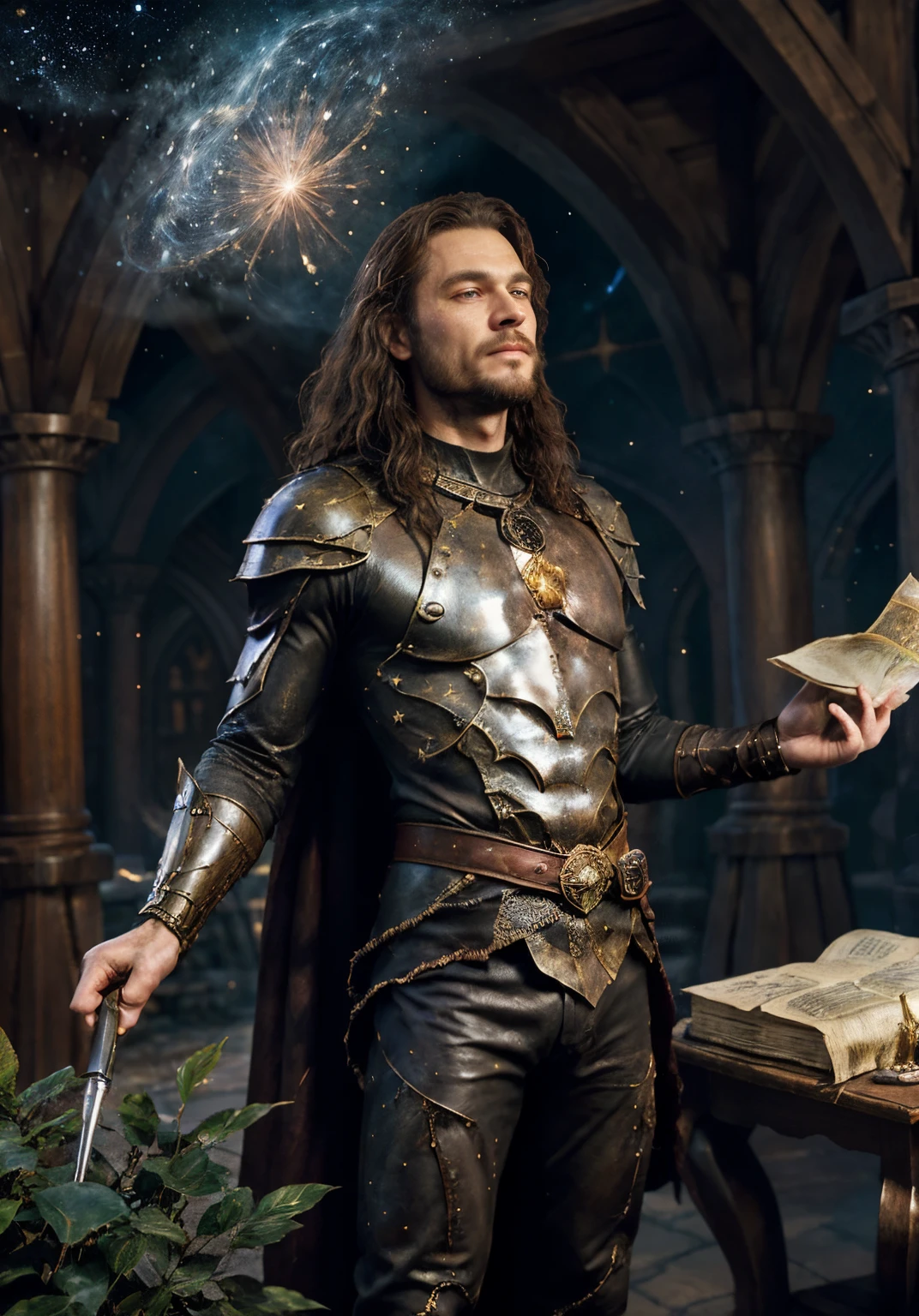 Grabbing the brush and the spirit of fantasy, I am a man, I masterfully transport myself into a fantasy world, where reality intertwines with the books of my favorite authors. Here I am the hero of my story, and around me the stars dance and unknown horizons sparkle.