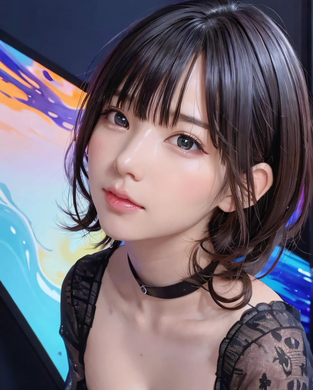 Colorful beautiful girl: a giru 8-years old, messy hair, oil painting, nice perfect face with soft skinice perfect face, blue yellow colors, light purple and violet additions, light red additions, intricate detail, splash screen, 8k resolution, masterpiece, cute face,artstation digital painting smooth veryBlack ink flow: 8k resolution photorealistic masterpiece: intricately detailed fluid gouache painting: by Jean Baptiste Mongue: calligraphy: acrylic: watercolor art, professional photography, natural lighting, volumetric lighting maximalist photoillustration: by marton bobzert:, complex, elegant, expansive, fantastical, wavy hair, vibrant