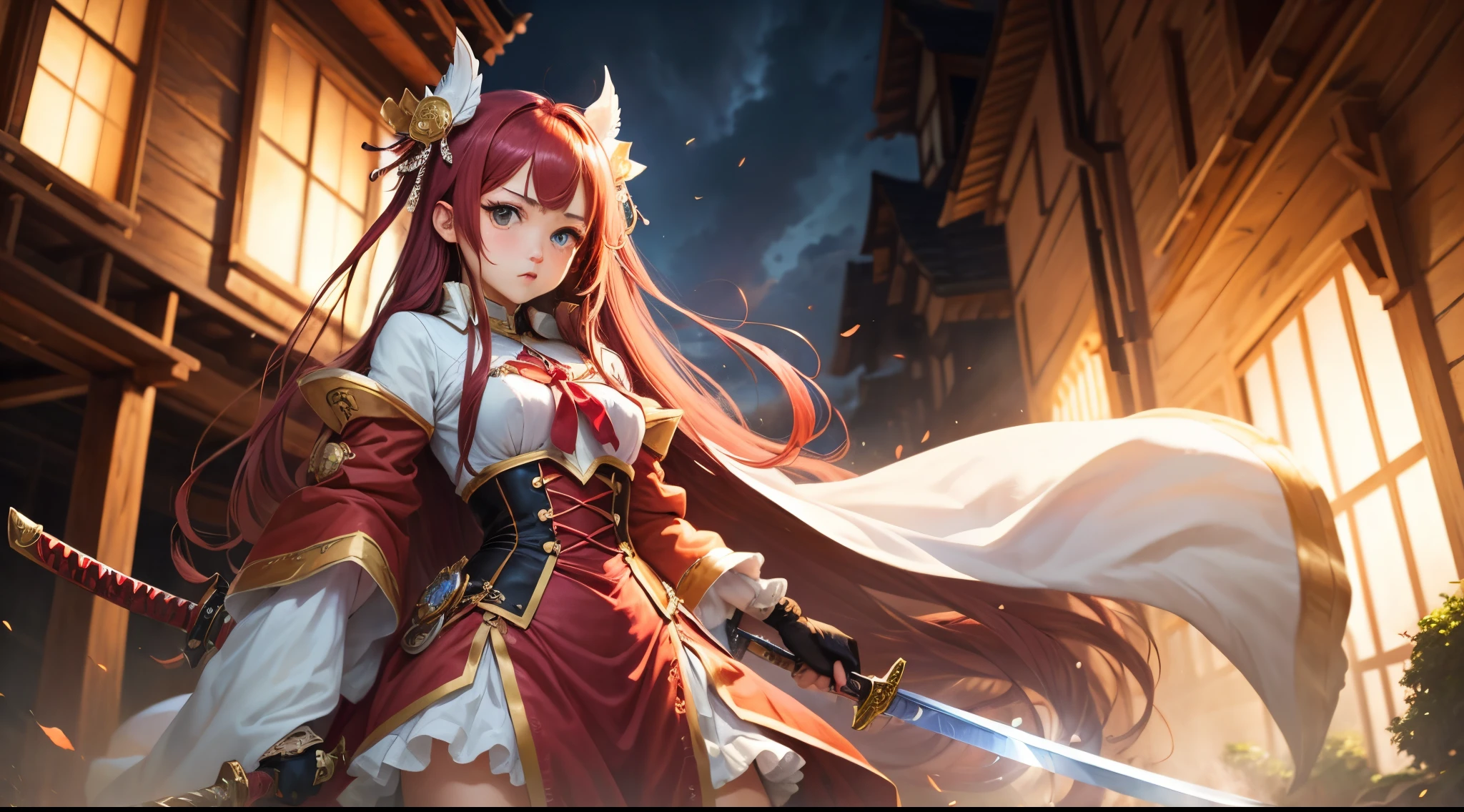 hime Sword reddish Standing Picture