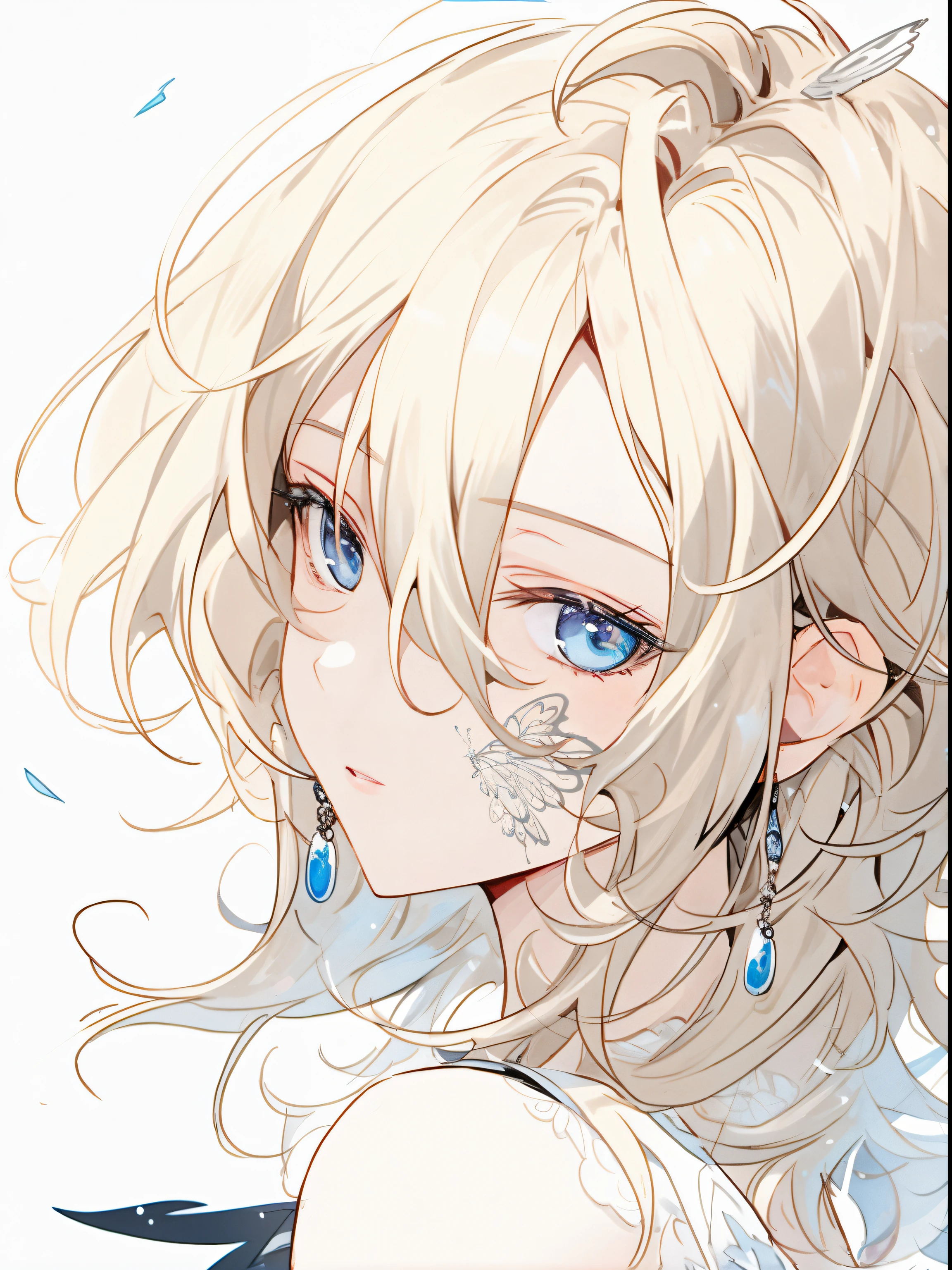 Anime - style image of a woman with blue eyes and blonde hair, detailed portrait of an anime girl, Stunning anime face portrait, Beautiful Anime Portrait, Detailed Digital Anime Art, Beautiful anime girl, detailed anime character art, portrait of cute anime girlbabes, clean detailed anime art, Beautiful Anime Face, beautiful anime woman, blonde anime girl with long hair, 「beautiful anime woman」