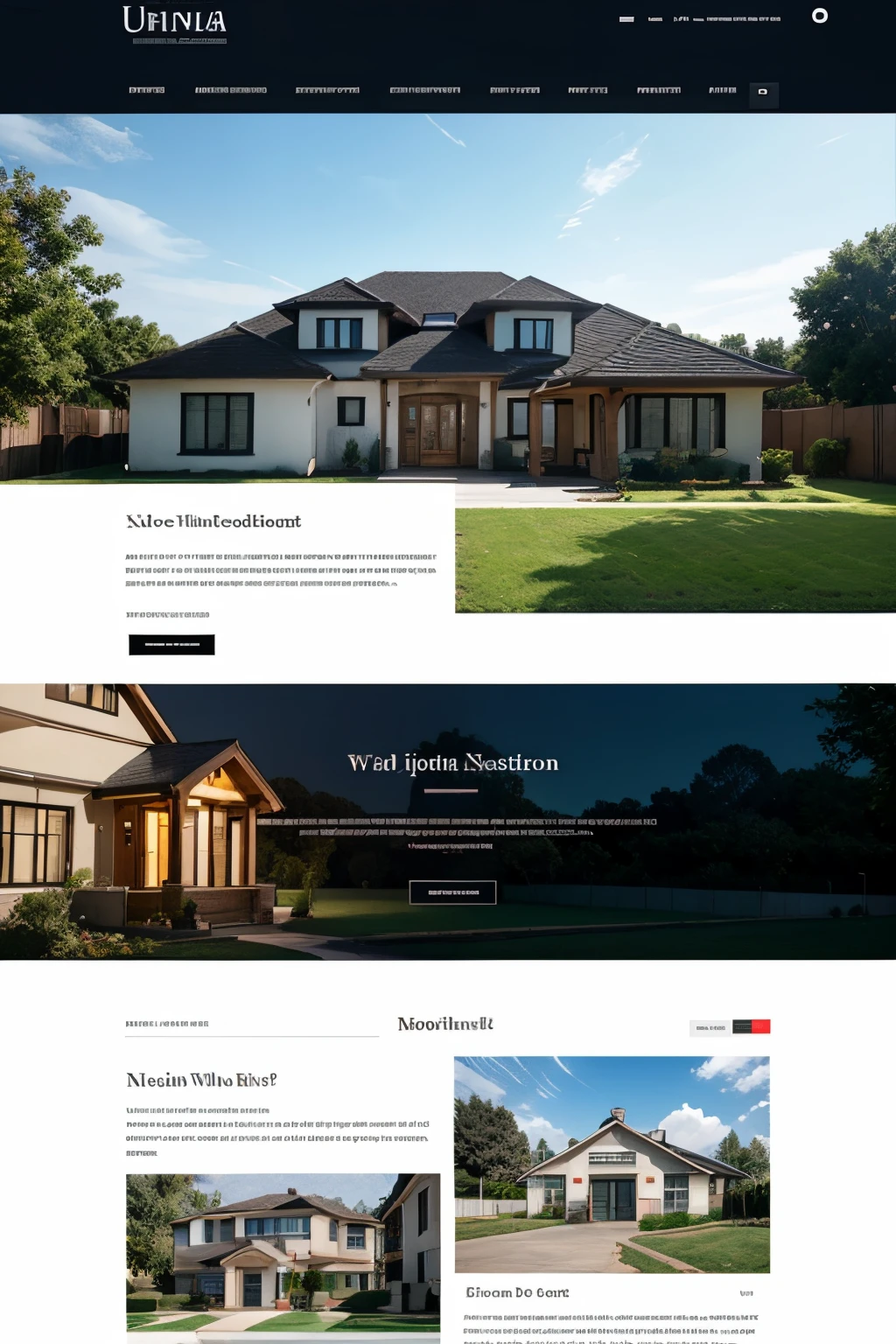 website for real estate agency, ui, ux, ui/ux