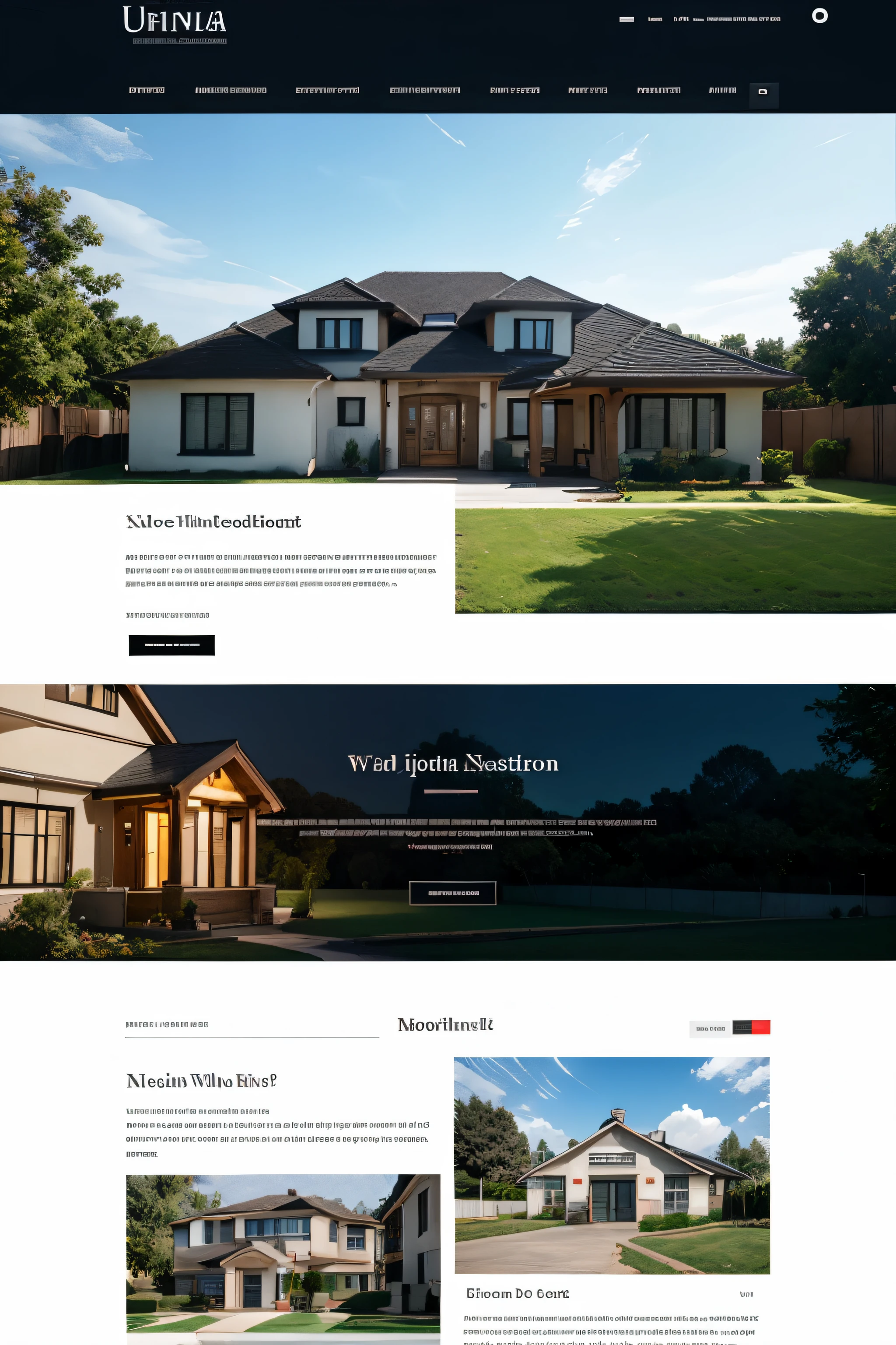 website for real estate agency, ui, ux, ui/ux