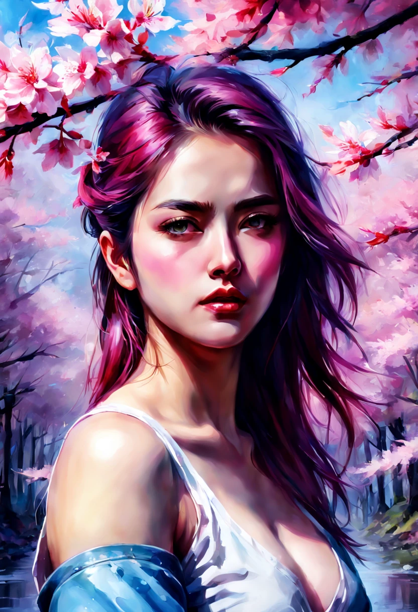 Digital art by IrinaKapi. and Sakura.
RTX, 4k, Gabriele Dell'otto, AI Midjourney, bright saturated colors, watercolor, oil paints, HDR, 500px, 4k