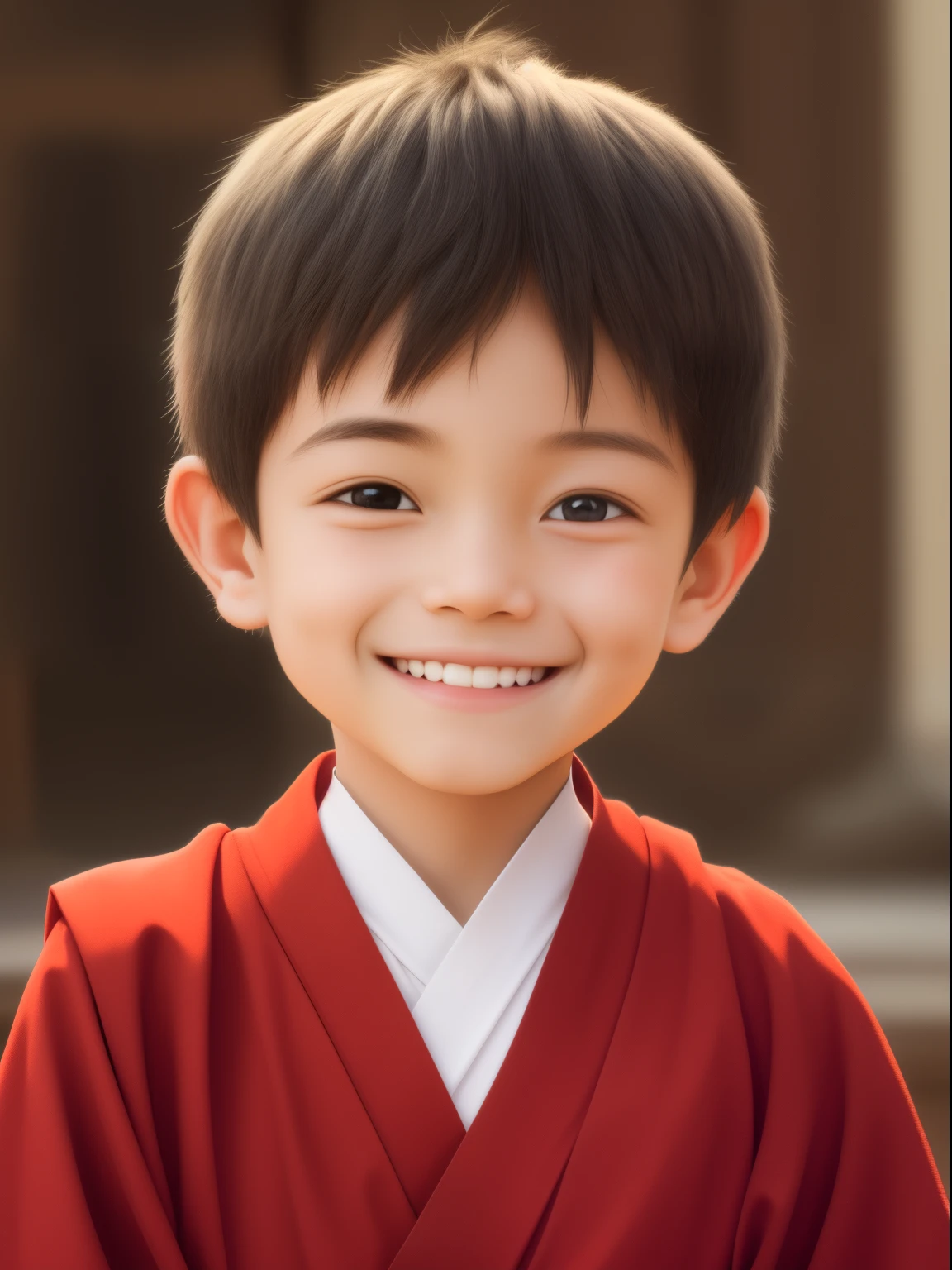 Close-up of a boy smiling and wearing a monk,robe, budista, meditate in the temple,a serene smile, Happy and cheerful look, Happy children, monks, monk clothes, smiling warmly, Monk, With a happy expression, buddhism, expressing joy, Innocent smile, happy and smiling, serene expressions, beautiful and smiling, Happy expression, little shy smile, lite smile, Smiling expression