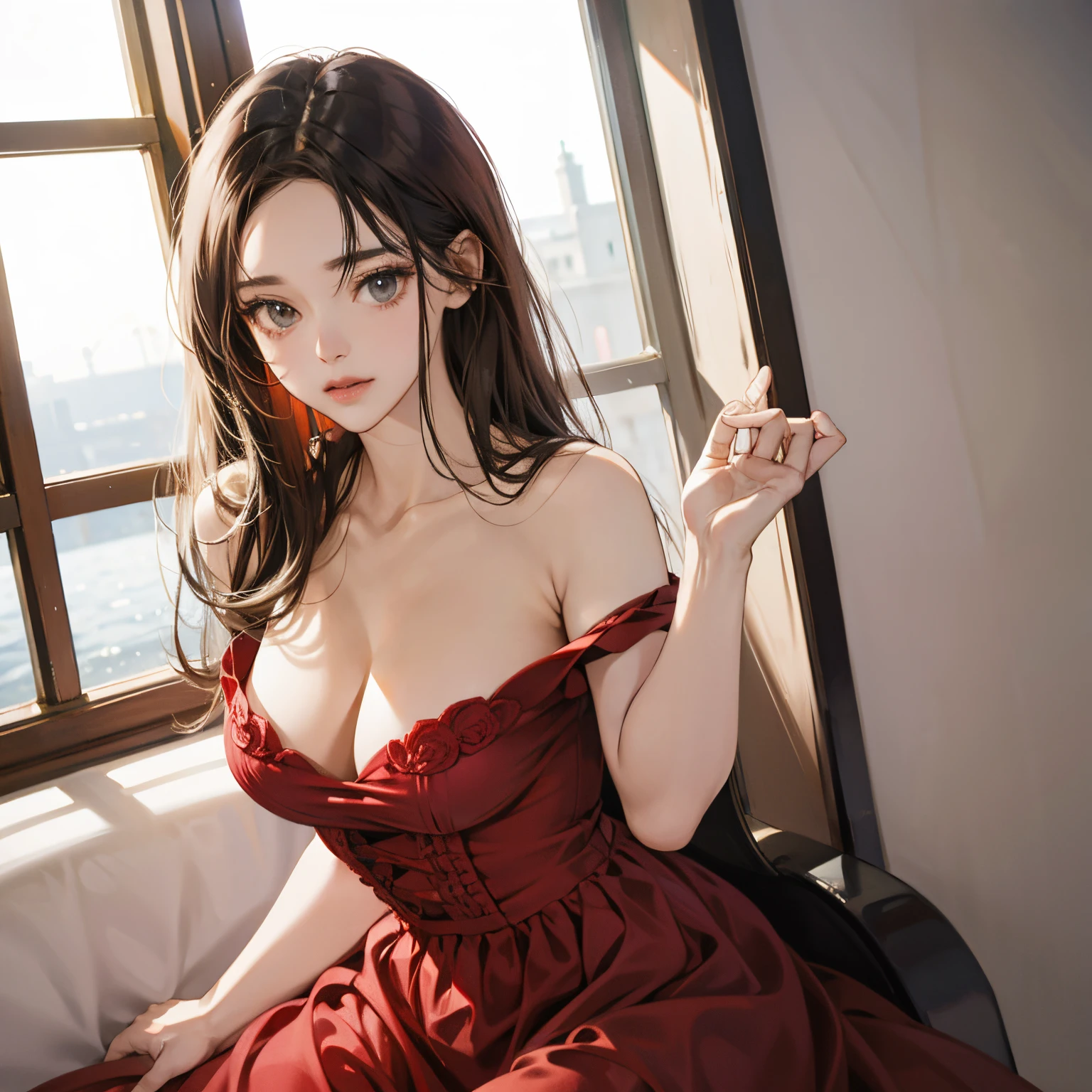 Red dress