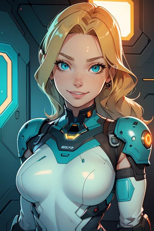 complex 3d render ultra detailed of  beautiful blond mature girl as mass_effect_character wearing (battle_worn mass_effect combat outfit),android face, 150 mm, studio lighting, rim light,vibrant details,hyperrealistic, anatomical, facial muscles, an extremely delicate and beautiful, extremely detailed ,CG ,unity ,wallpaper, (realistic, photo-realistic:1.37),Amazing, finely detail, masterpiece,best quality,official art, extremely detailed CG unity 8k wallpaper, absurdres, incredibly absurdres,gradient, covered_navel, medium_breasts, ((scifi background)),rim lighting, sharp focus, low key, dim light,  wlop,realistic perfect hands and fingers,