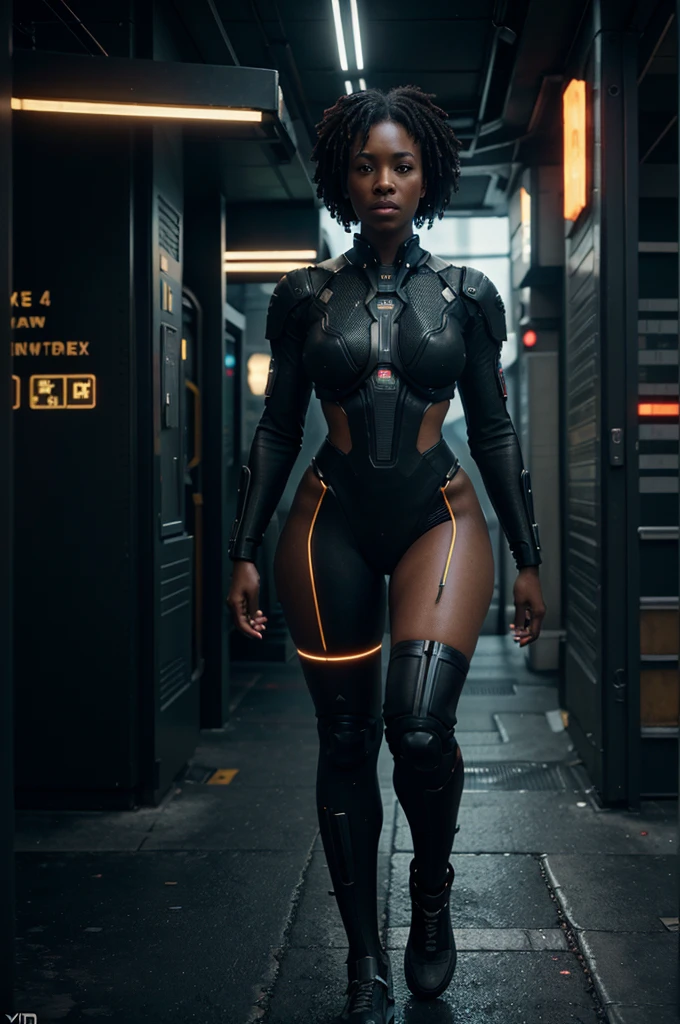 white bimbo, high heel platform boots, shiny latex, hoop earrings, bimbo, slutty, perfect fake boobs, tattoos, makeup, jack mass effect, full body view, sexy, big ass, porn star,
