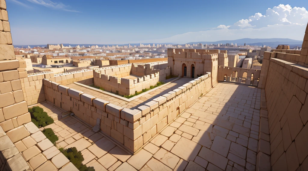 Go back in time to 200 BC, and glimpse King Solomon&#39;templo, built in Jerusalem, Panoramic