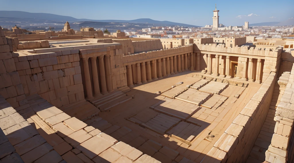 Go back in time to 200 BC, and glimpse King Solomon's temple, built in Jerusalem, in panoramic view