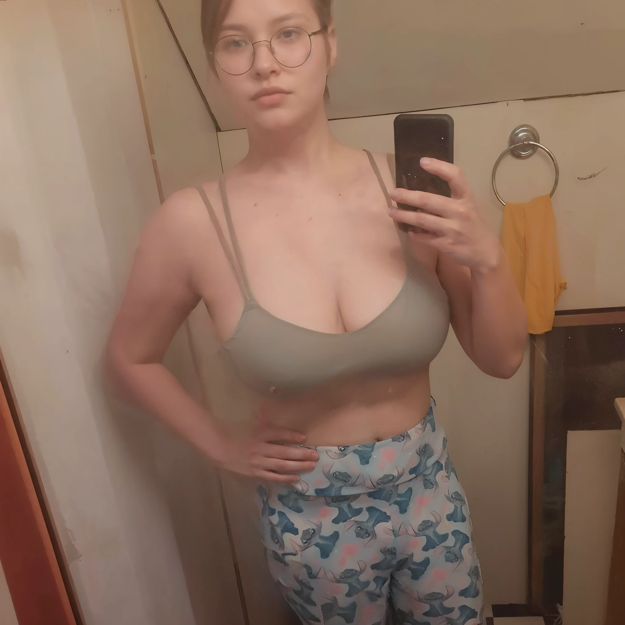 Replace clothes leaving her skin naked
