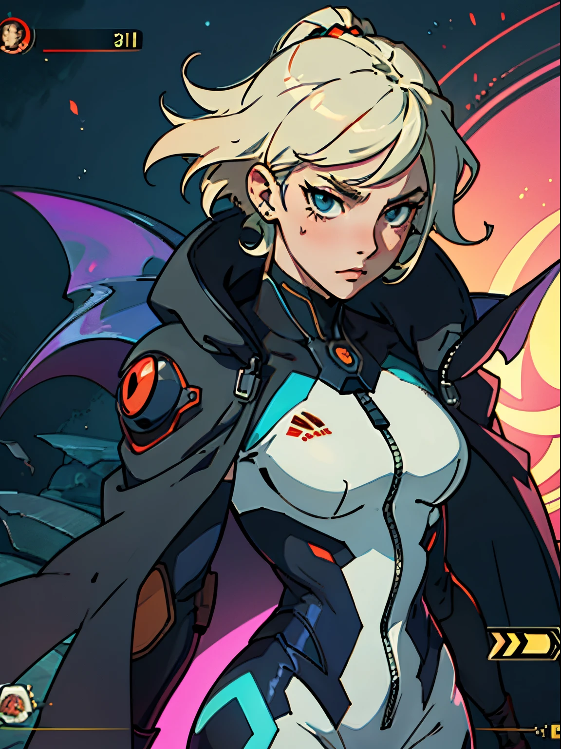 anime - style rendering of a female character in a futuristic outfit, Lumen Global Illumination, Dating app icon, demon anime girl, Valorant character, demand for revenge, lambda, 1 9 anime screenshot, Oblivion, who is android, Manta ray, In the game, vivy