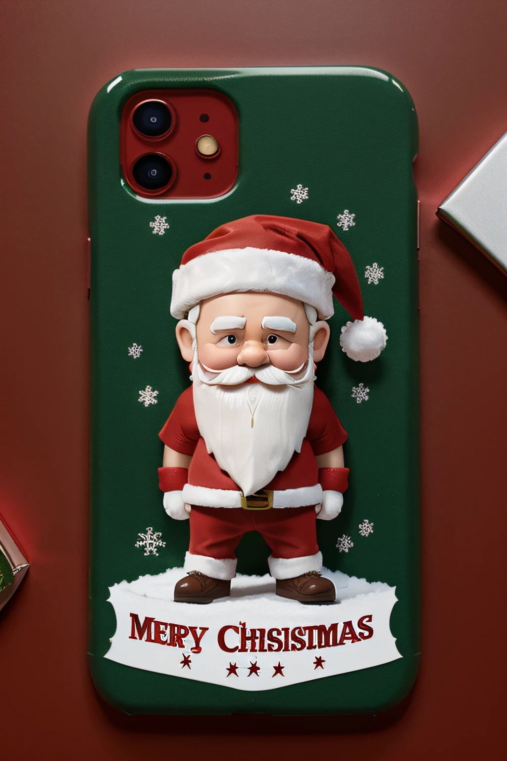 merry christmas design of santa suitable for tshirt phone cases and other products in 4 K quality