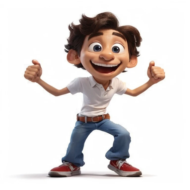 Man, white background,