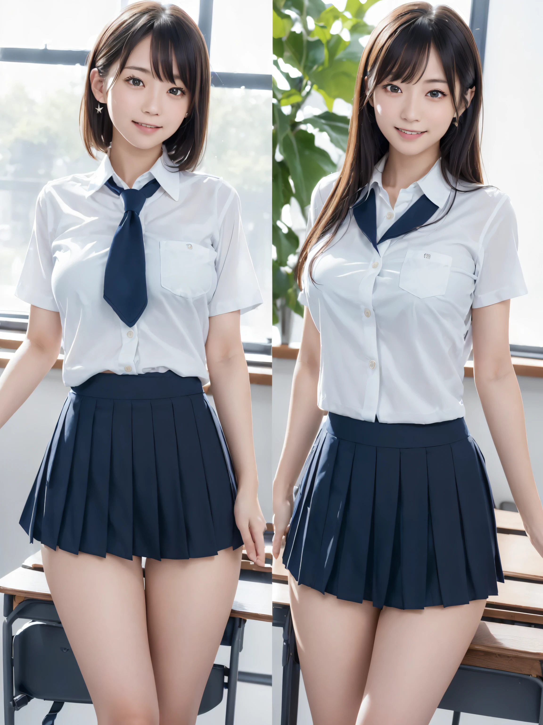 masutepiece, Best Quality, japanaese girl,1girl in, 8K, Raw photo, top-notch quality, masutepiece, nffsw:1.2, exceptionally detailed RAW color photo, professional-grade photograph, (Realistic, Photorealistic:1.37), (highly detailedskin:1.2), Ultra-high resolution, (lenz 50mm), (F/1.2),Exquisitely Detailed Eyes,Staring at the viewer,
break
With 1 girl (There are many elderly people:1.4), Beautiful face, kawaii,(Smile:1.05),(20yr old, wide-hips,Straight hair, (Short hair), Black eyes, white fine skin,small mouth, high cheekbones (Definition), Sexy Pose,(Leaning forward:1.3),(The to the FW:1.1),White panties、Korean Idol、Nogizaka Idol、hposing Gravure Idol、Adults、女優、(masutepiece, top-quality:1.3), (Ultra detailed 8K cg:1.2), (hyper realisitic:1.35), (Photorealistic:1.45), (Realistic:1.4), Cowboy Shot,
1 beautiful Japanese girl, 22 years old, super model, Japanese Idol, , (sitting on the desk:1.1), (School uniform:1.4), (Skirt lift:1.6),
(School classroom background:1.1),