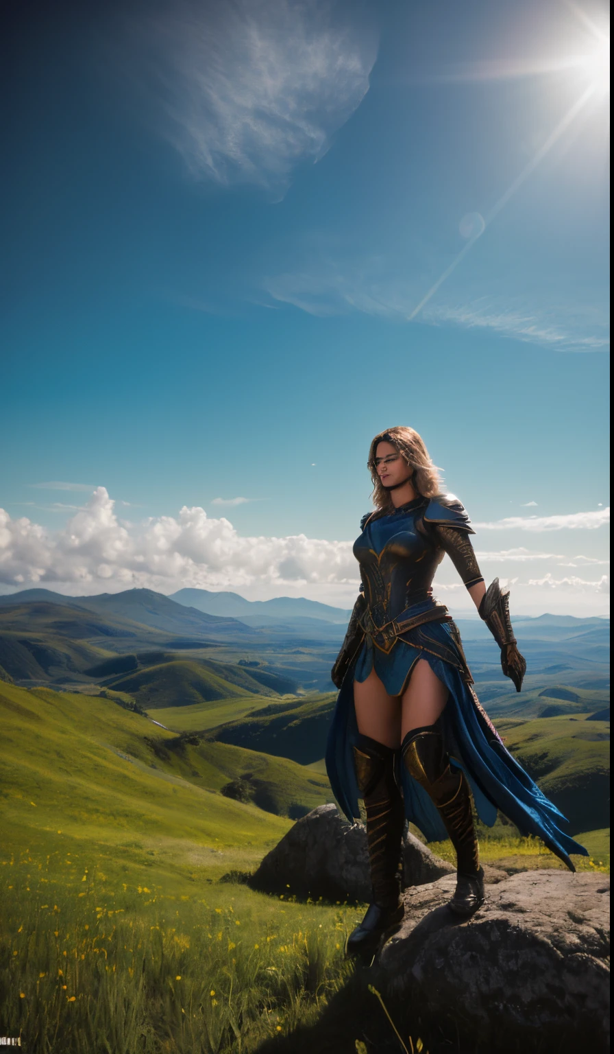 master part, (((figura completa supermodelo rosto sexy ))) corpo inteiro no quadro, (((magical lighting action shot))) (((beautiful goddess pale smile irish woman pose art model supine on stone surrounded by glowing clouds in lush vast cosmic fantasy landscape, galactic, Meadow out of this world dangerous skies))), (((rendas laranjas e douradas intrincadas roupas celestiais exibindo-se, looking-into-camera))) , ((( cabelos Ruivos, accurate hands, olhos precisos))) Moody Lighting, Hora Azul, cores azuis, Very detailed, dramatic lighting, digital art trending on Artstation 8k HD high definition detailed realistic, circunstanciado, textura da pele, hiper detalhado, textura de pele realista, Armadura, best quality, ultra high-resolution, (fotorrealista:1.4), high resolution, circunstanciado, Foto RAW, sharp re, nikon d850 film stock photograph 4 kodak portra 400 camera f1.6 lens rich colors hyper realistic lifelike texture dramatic lighting unrealengine trending on artstation cinestill 800, (((Anatomia feminina precisa, olhos perfeitos))) (((500px, rolhas, photosight.Ru, Metart, iso noise))) (((Roupas SFW)))