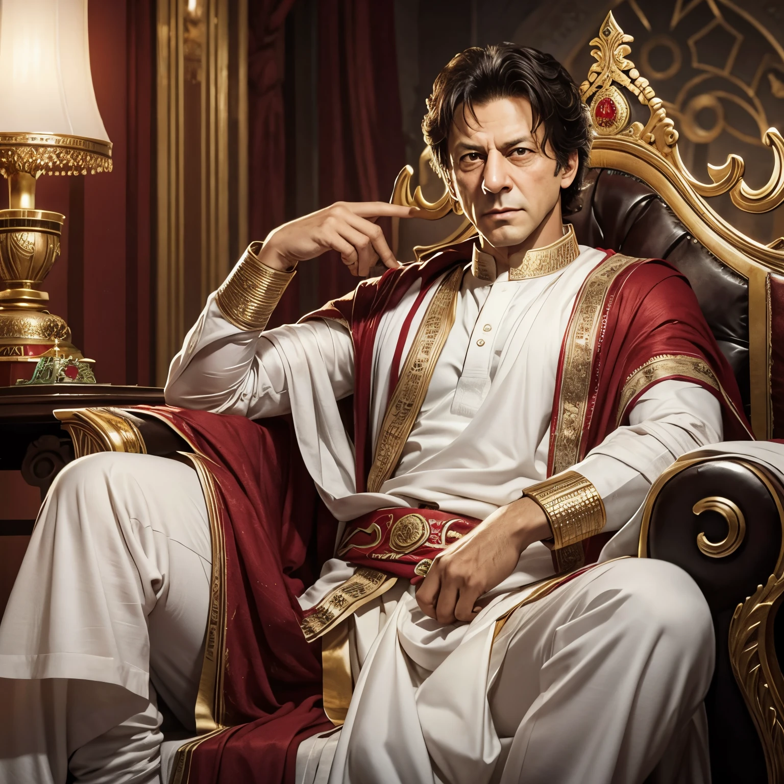 Imran khan looking as king khan,