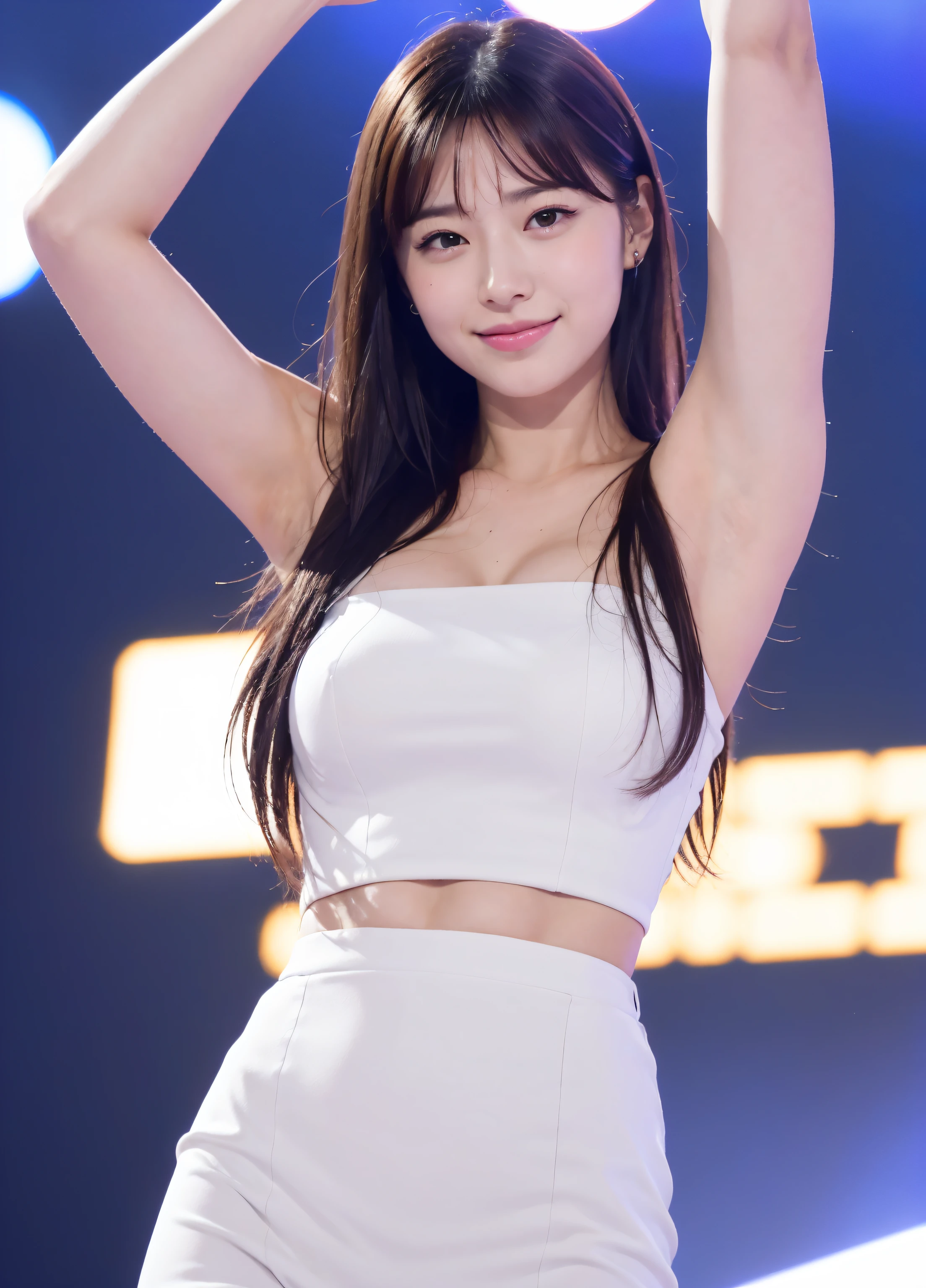 masterpiece,best quality,higher,   1girl, (announcer),armpit