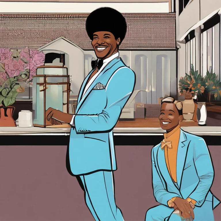 In terms of appearance, Lloyd is noted for his bowl-cut hairstyle, a toothy grin with a prominent chipped front tooth, and a penchant for quirky, mismatched clothes that mirror his eccentric nature. His most iconic outfit is a bright, baby blue tuxedo with a ruffled shirt, which he wears with uninhibited confidence.,Dumb and Dumber,In terms of appearance, Lloyd is noted for his bowl-cut hairstyle, a toothy grin with a prominent chipped front tooth, and a penchant for quirky, mismatched clothes that mirror his eccentric nature. His most iconic outfit is a bright, baby blue tuxedo with a ruffled shirt, which he wears with uninhibited confidence.,face,photo