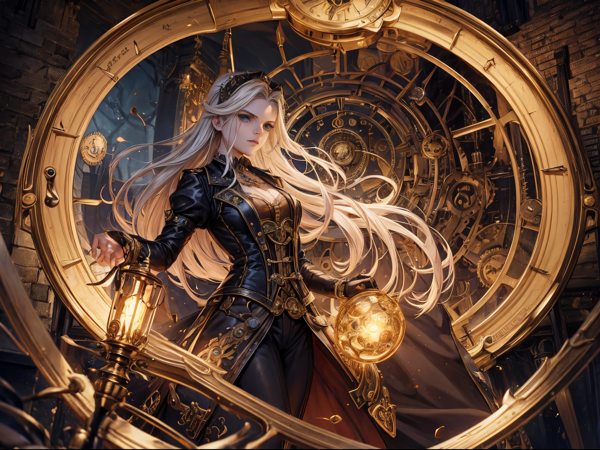 Immerse Buffy in a steampunk realm where vampires emerge with clockwork precision, their intricately detailed forms blending Victorian aesthetics with supernatural allure.