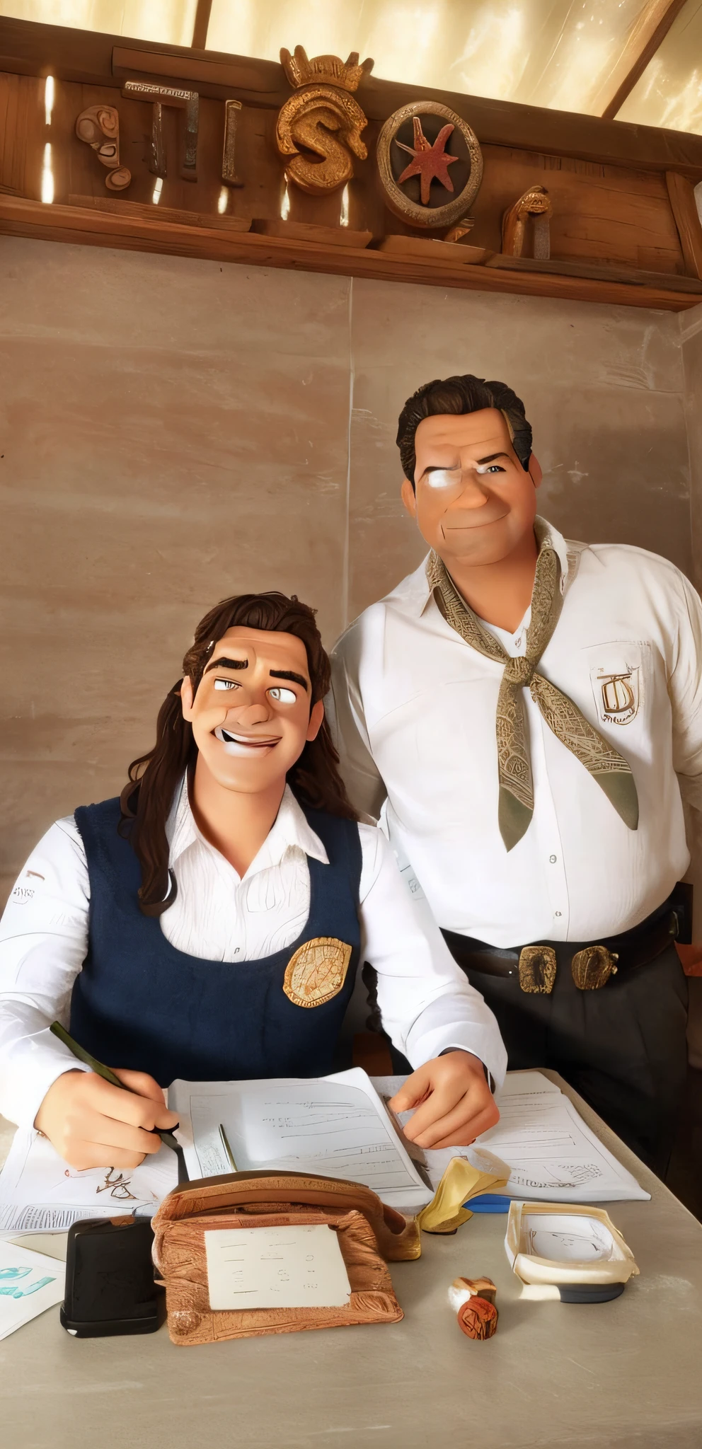 Uma capa de filme ao estilo Disney, realista com alta qualidade