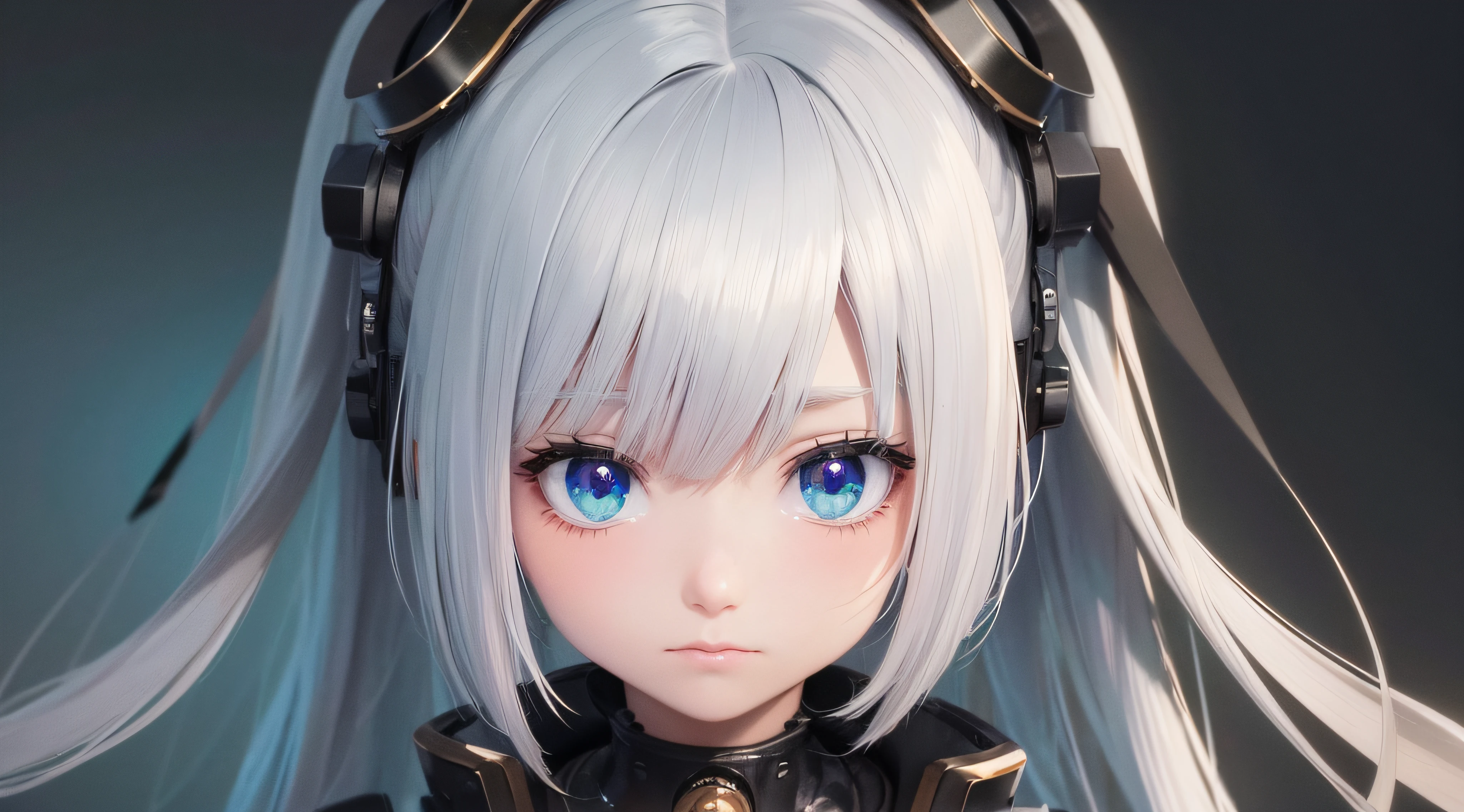 (obra prima) (perfection) (ultrarrealista | | |) (sem defeitos) anime chorando, triste, android, robotical, Steampunk