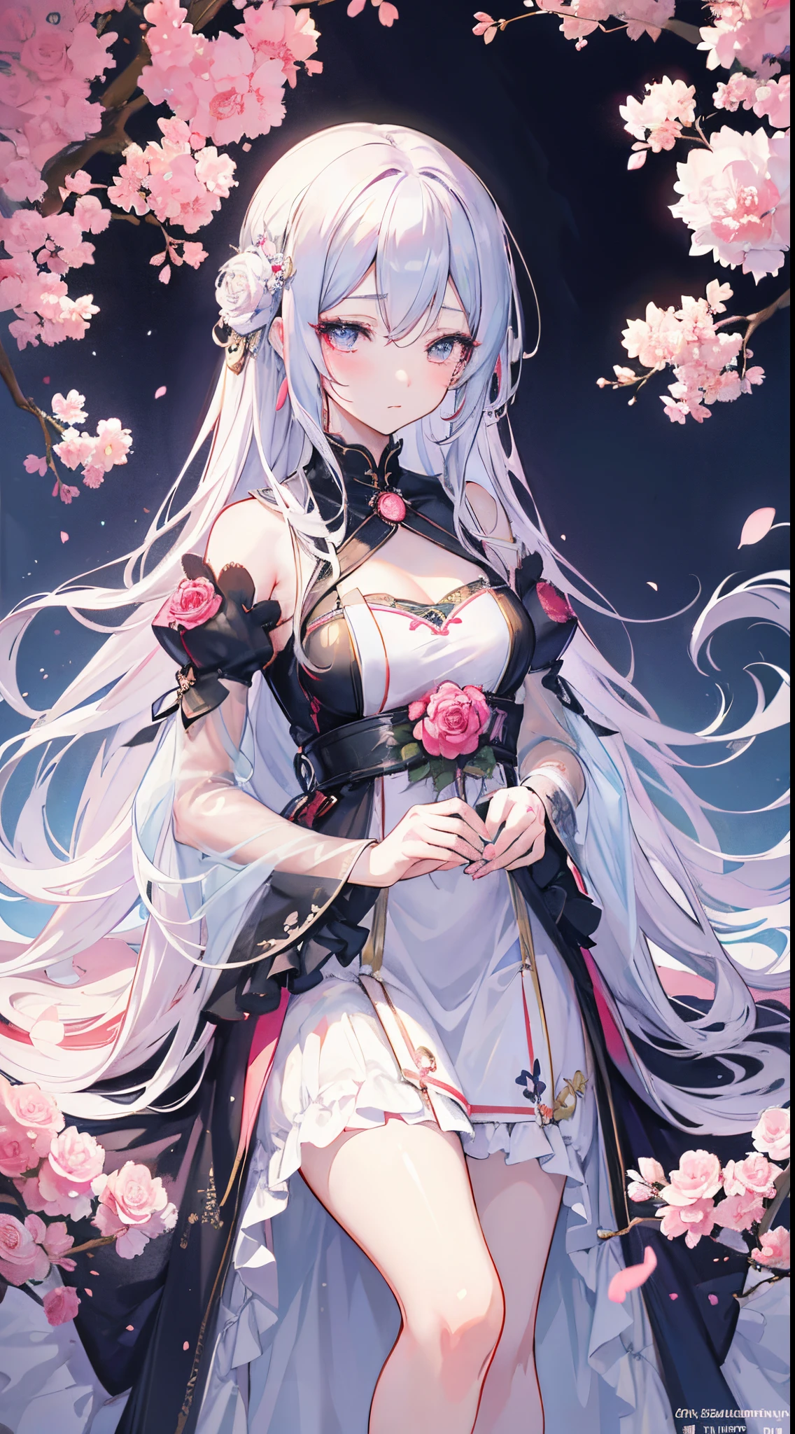 Anime - a girl in style with long hair and flowers in her hair, Cute anime waifu in a nice dress, Beautiful anime girl, cute detailed digital art, Beautiful Anime Portrait, guweiz on pixiv artstation, artwork in the style of guweiz, guweiz on artstation pixiv, Detailed Digital Anime Art, anime style 4 k,