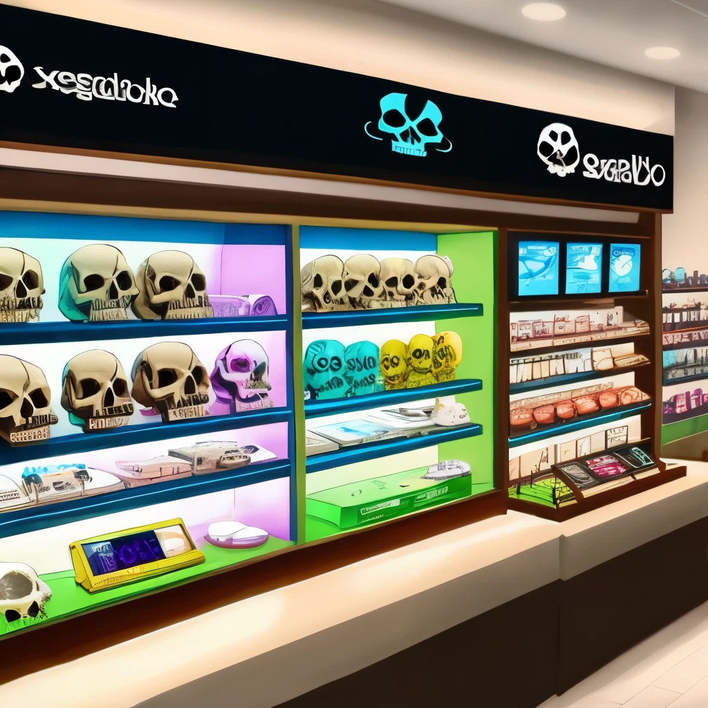 Skull cel robo electronic cell phone store