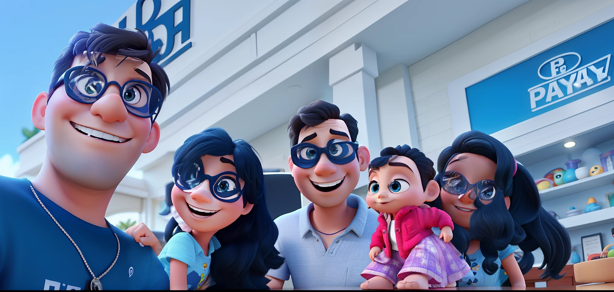 a pixar style 3d
