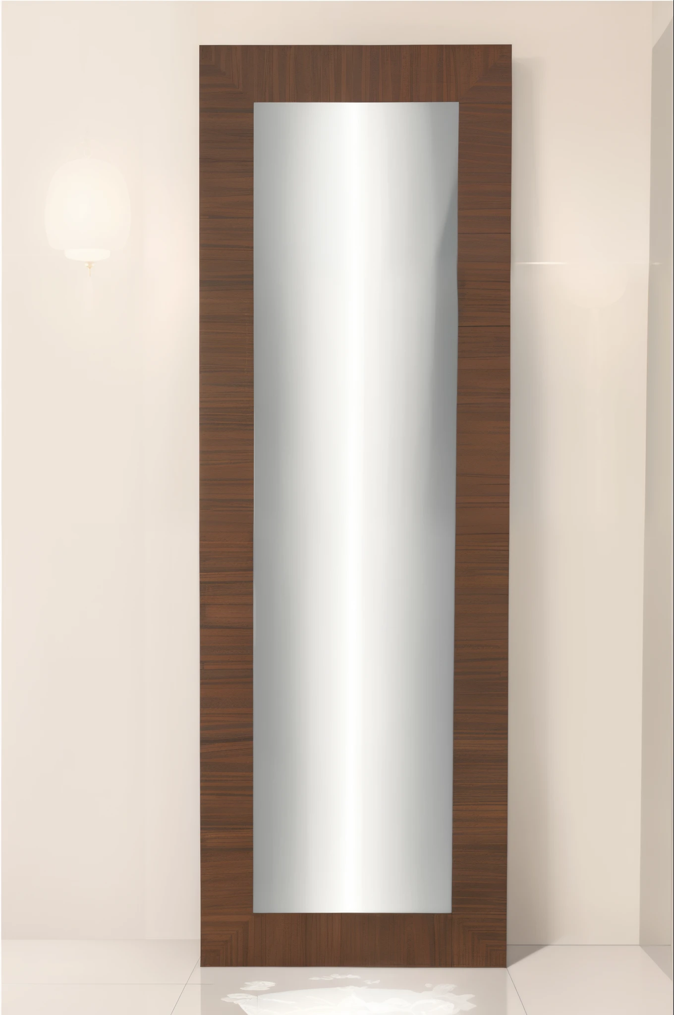 a close up of a mirror on a wall with a white background, tall thin frame, conceptual, day light, mirror texture, f 8, abstract mirrors, f8, concept, lamp ( ( ( mirror ) ) ) ), pillar, doctors mirror, 2 1 st century, bara, full lenght view. white plastic, sakura, mirror hallways, 8ft tall