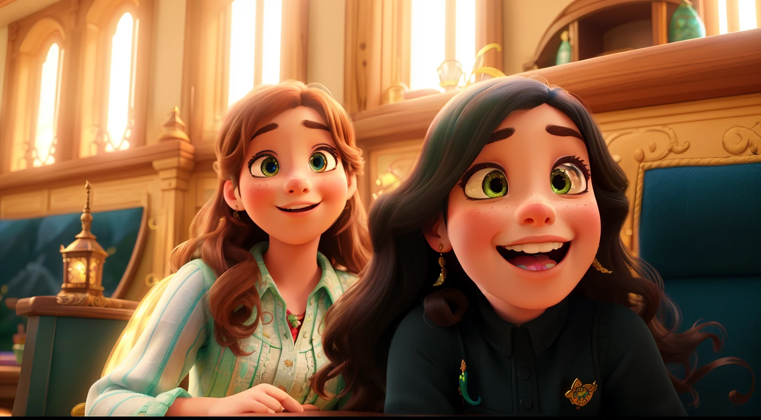 (high quality, best quality, Disney Pixar style), (best quality, 4k, 8k, highres, masterpiece:1.2), ultra-detailed, (realistic, photorealistic, photo-realistic:1.37), vibrant colors, vibrant lighting, enchanting details, magical atmosphere, lively expressions, artistic backgrounds, intricate patterns, charming story, whimsical characters, captivating poses, intricate costumes, depth and dimension, lively emotions, intricate textures, joyful atmosphere, captivating composition, dreamlike setting, breathtaking scenery, dynamic movement, magical moments, vivid storytelling, vibrant hues, fantastical elements, captivating narrative, stunning visual effects, fascinating details, delightful whimsy