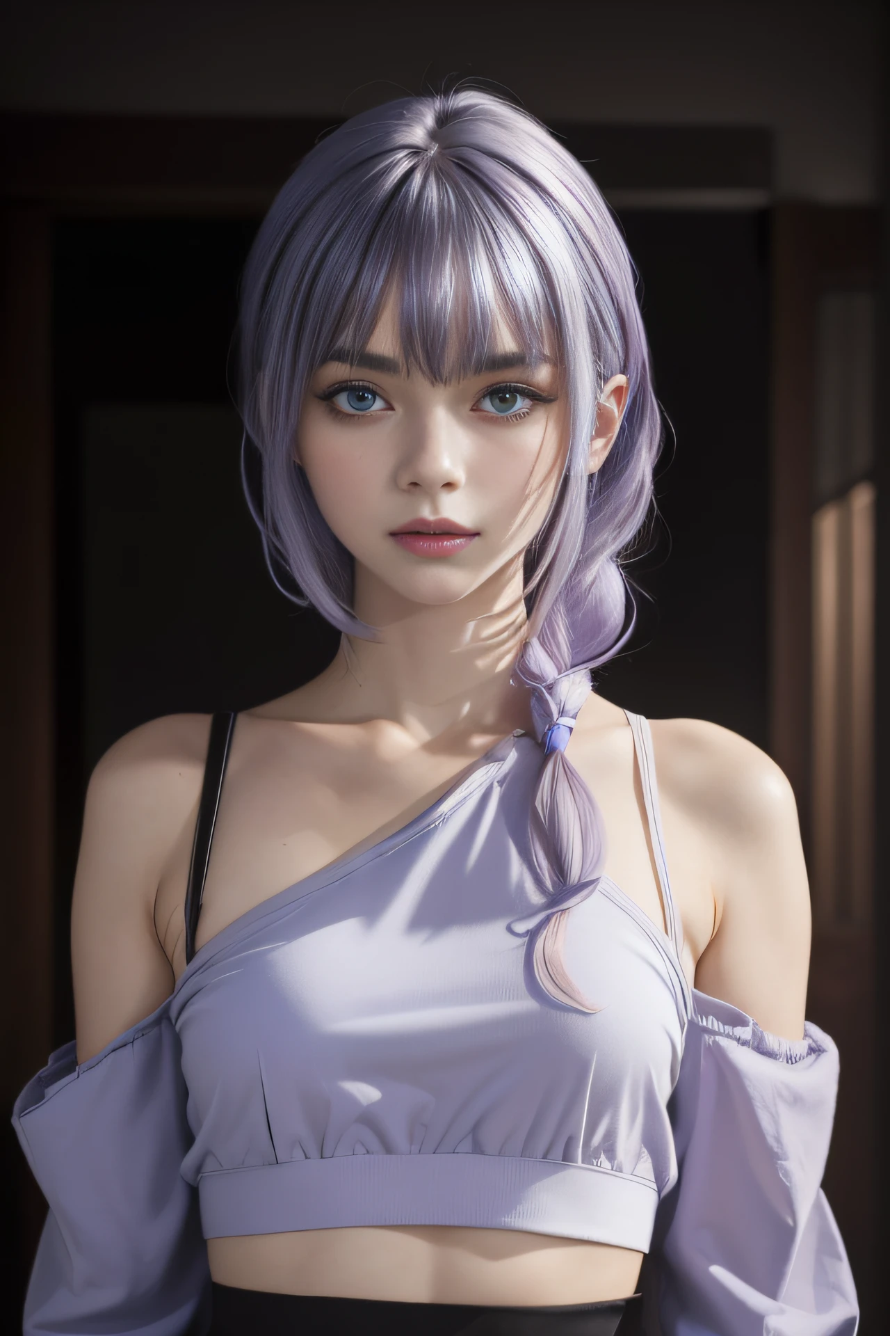 The tooltip for a given topic looks like this: "Girl with a European face, Aryan face, 20years old, Silvery-purple hair, pale purple-blue hair, Bright blue eyes, Her hair is tied up in a bun and falls to her right shoulder. (Dressed in glamorous clothes: 1.3), (Fashionable clothes in bright colors: 1.2), (Best Quality, 4k, 8K, hight resolution, Masterpiece:1.2) Ultra-detailed features, including realistic, Photorealistic eyes and face. The figure shows the media (Insert Material) that resembles an illustration, oil painting, or 3D rendering. soft studio lighting. The overall atmosphere is calm and serene, with a touch of unearthly beauty. The color scheme is dominated by shades of black, Creating a dreamy and surreal aesthetic."