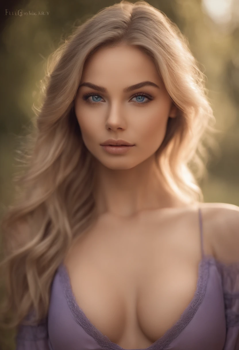 arafed woman fully , sexy girl with blue eyes, ultra realistic, meticulously detailed, portrait sophie mudd, blonde hair and large eyes, selfie of a young woman, bedroom eyes, violet myers, without makeup, natural makeup, looking directly at the camera, face with artgram, subtle makeup, stunning full body shot outside, large size bust