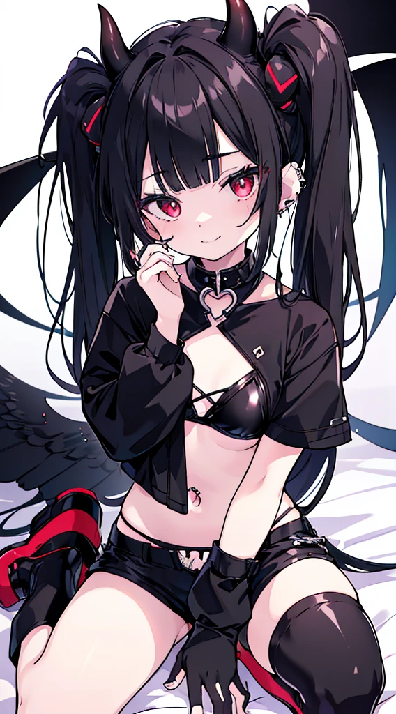 Ultra realistic   girl 8 ,   body  , long black hair frinje braided , red eyes ,   seios  planos  ,   , pantie  , angry  face , angel wings  ,  dungeon  .