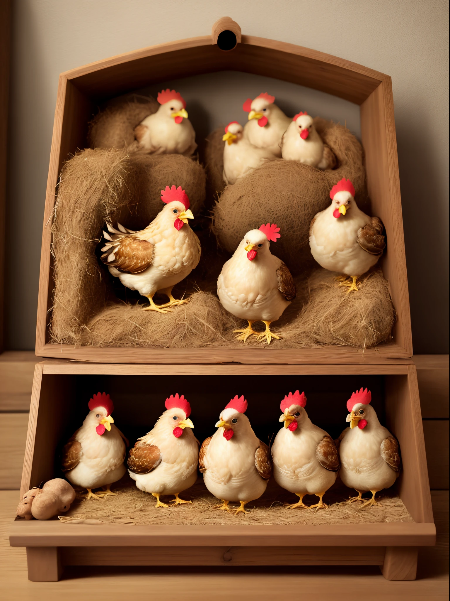 Chicken nativity scene