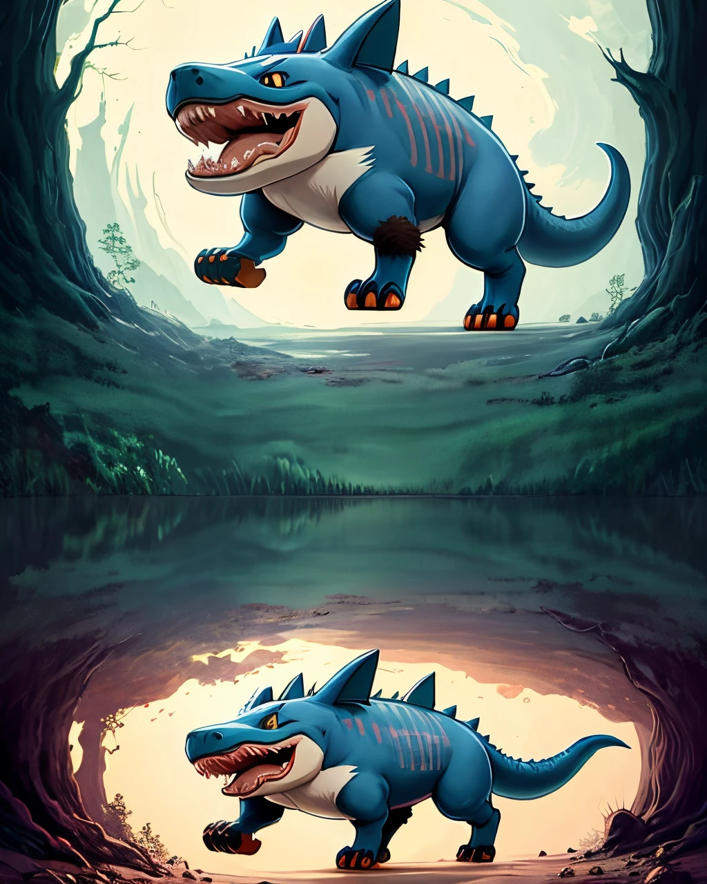 Studio Ghibli Style Pokemon Miraidon