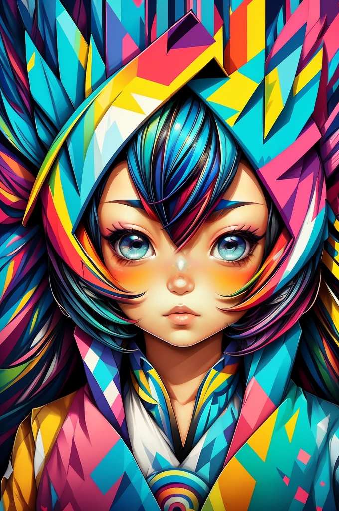 (Arara), Eduardo Kobra padding ,wall PORTRAIT geometric multidimensional, art, chibi,
yang08k, beautiful, colorful,
masterpieces, top quality, best quality, official art, beautiful and aesthetic,