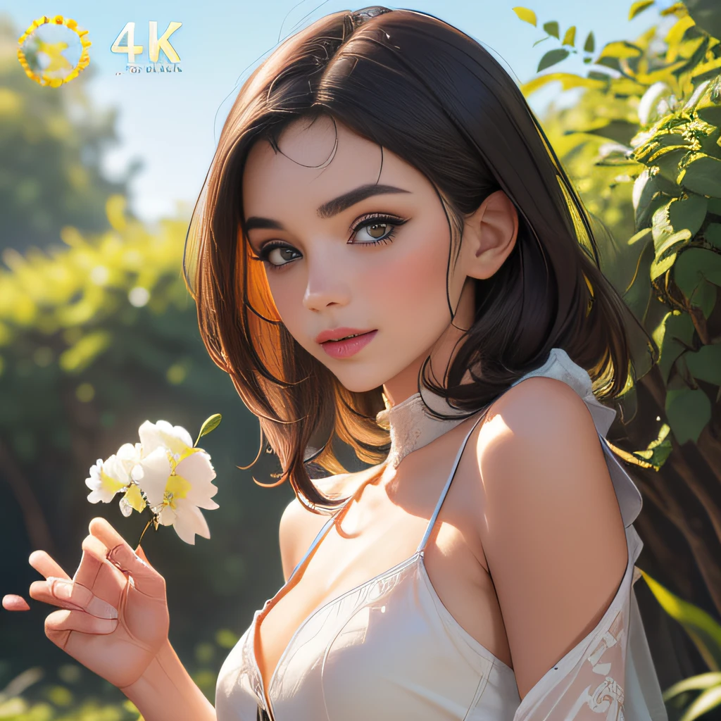 (Extremely detailed 8k wallpaper:2), (photo:2), (43 years old soigne Beautiful girl:2), (gives a lecture to friends:2), detailed (Face and eyes), (hyper realistic:1), (highly detailed:1), (epic realistic:1), rim light, (maximum details:1), cozy, (fullbody:1.3), (looking at viewer:2), (Woman's Attractive Qualities:2), (Attractive Woman:2), (Attractive:2), Smile, Intelligence, Empathy, Gracefulness, Sense of Style, Fitness, Grooming, Optimism, (Sensitivity:2), Sincerity, Romantic Gestures, Playfulness, Fashion Sense, (Sensuality:2), Charm, Modesty, Thoughtfulness, (Femininity:1), Flirtatiousness, Warmth, (Physical attractiveness:2), A beautiful smile, A love of life, strength and power, vulnerability, curiosity, wonder, love, (nature background:2), kawaii, waifu, Beautiful breasts, (attractive body:2), (Beautiful body:2), Beautiful pose, attractive pose, (Beautiful legs:1.0), (Beautiful clothes:1), (classic clothes:2), (elegant clothes:2), (European clothes:2), detailed clothes, (skirt:1), (blouse:1), (provocative pose)