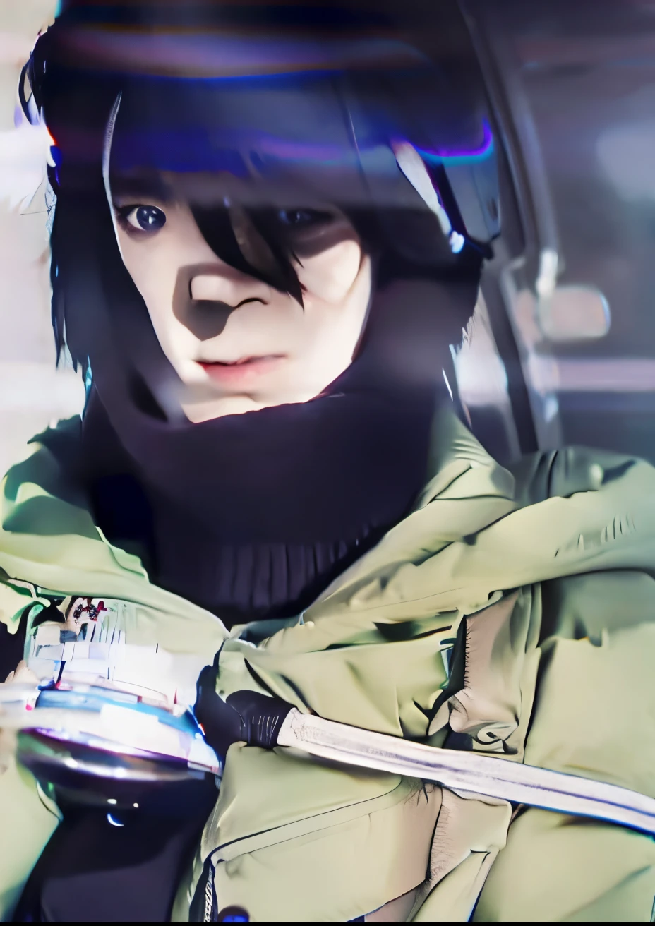 Mikasa Ackerman ,black hair ,ultra detail realistic, 70 mm lens
