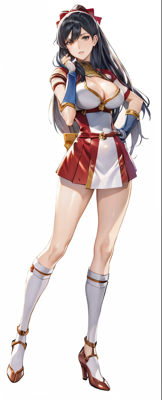rialistic photo、Real Images、Top image quality、MazingerZbow sayaka 9;bow, King of Fighters character, She is showing her panties in a Jolili pose、portrait knights of zodiac girl, mai shiranui, cushart krenz key art feminine, knights of zodiac girl, Misato Katsuragi, marin kitagawa fanart, made with anime painter studio, fighting game character, Gainax anime style, a female anime character