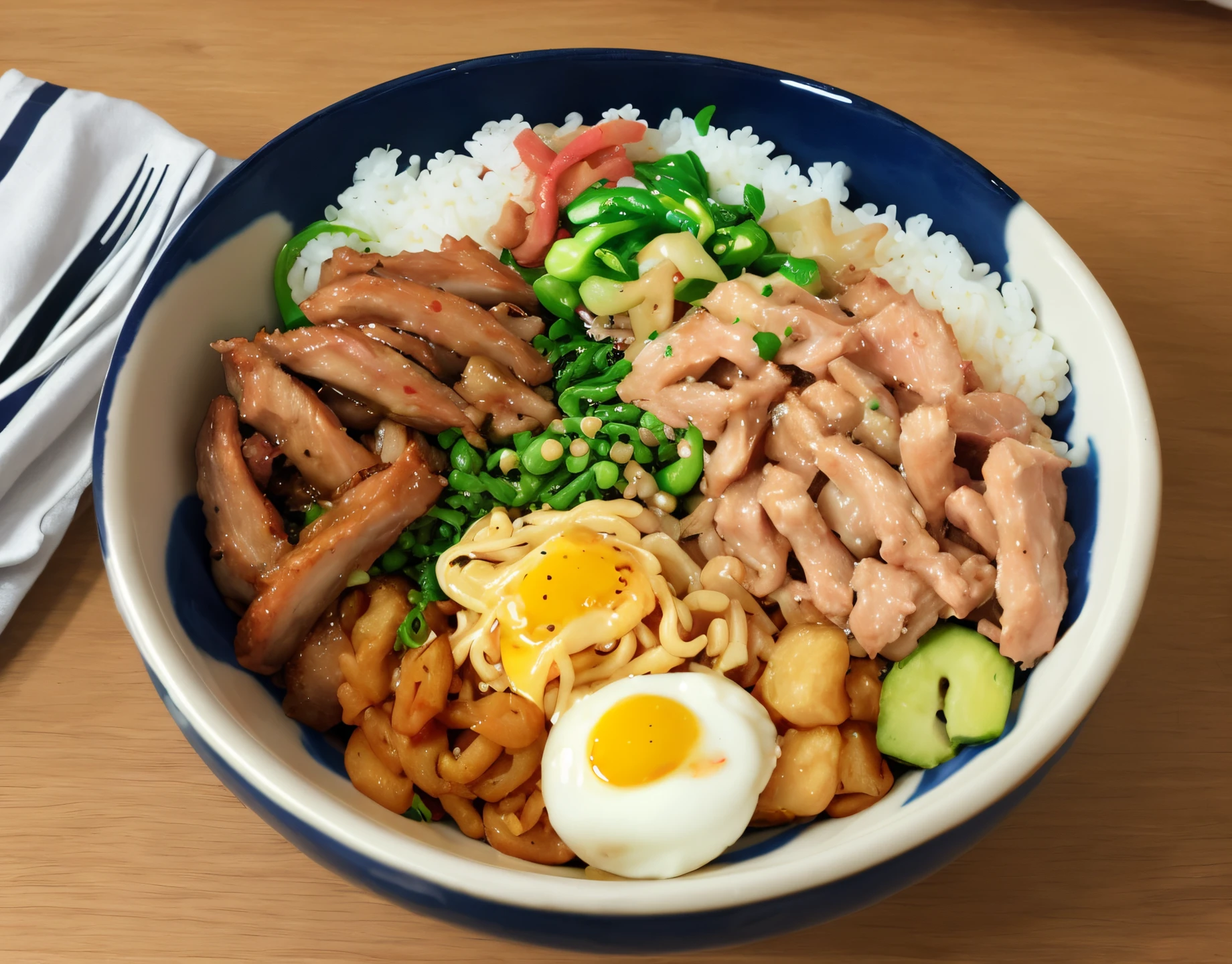 Pork bowl、realisitic