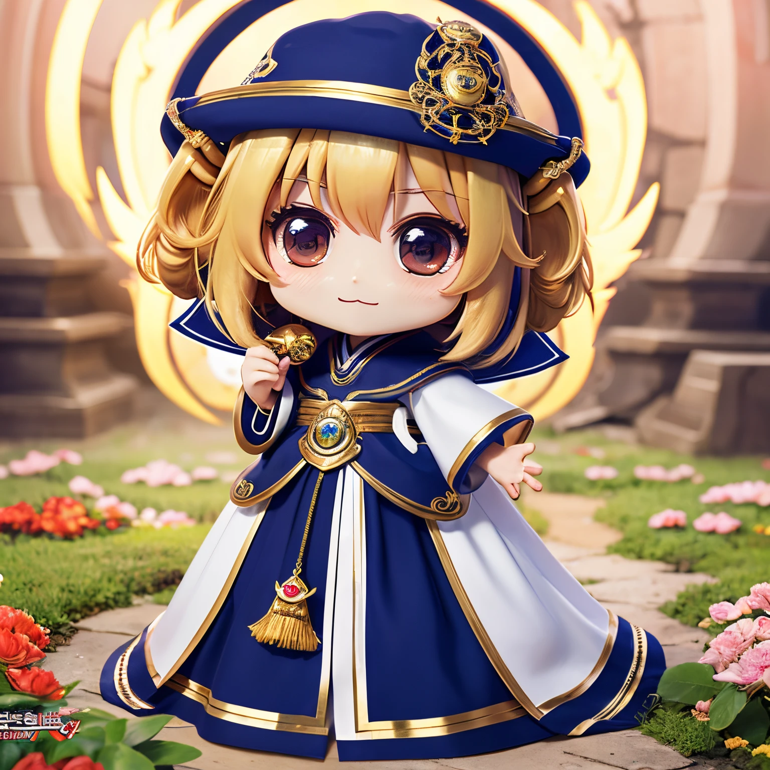 masterpiece、top-quality、ultra-detailliert、(Chibi Chara Priestess:1.2)、