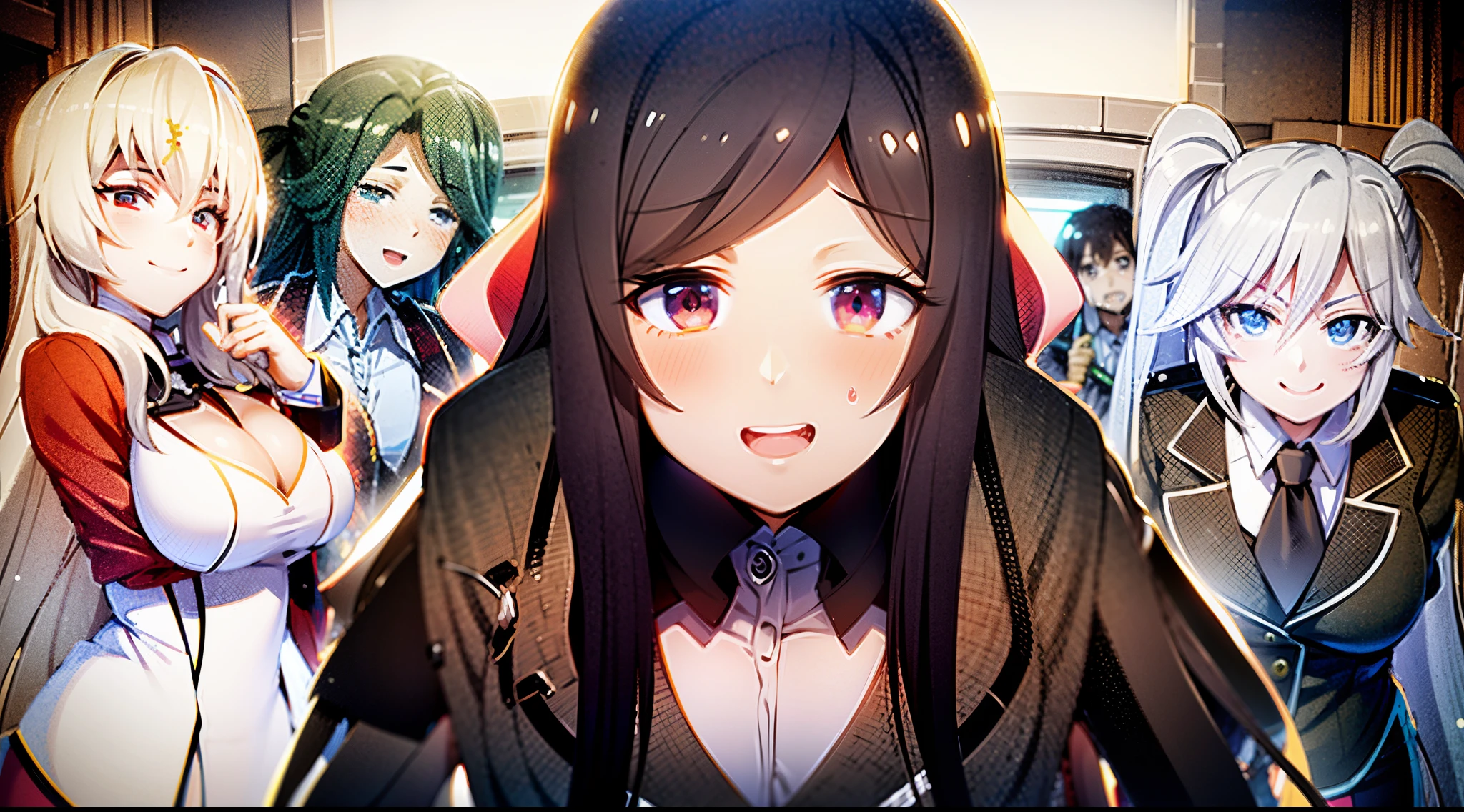 personagens de anime em uniformes escolares em fila, Anime de hoje ainda em destaque, Ainda de anime de TV, anime oficial ainda, Anime still image, Captura de tela do filme de anime, official studio anime still, ainda de anime, anime ainda, imagem de anime sankakucomplex, tou, Erza Scarlet como uma pessoa real, captura de tela de um anime de 2012