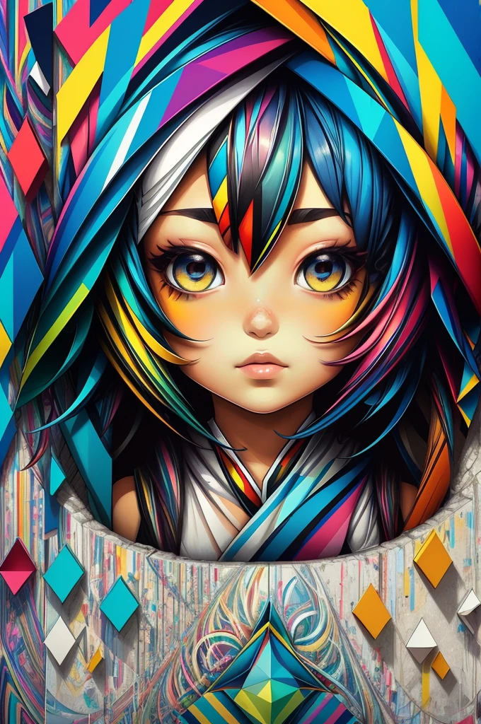 (Arara), Eduardo Kobra padding ,wall PORTRAIT geometric multidimensional, art, chibi,
yang08k, beautiful, colorful,
masterpieces, top quality, best quality, official art, beautiful and aesthetic,