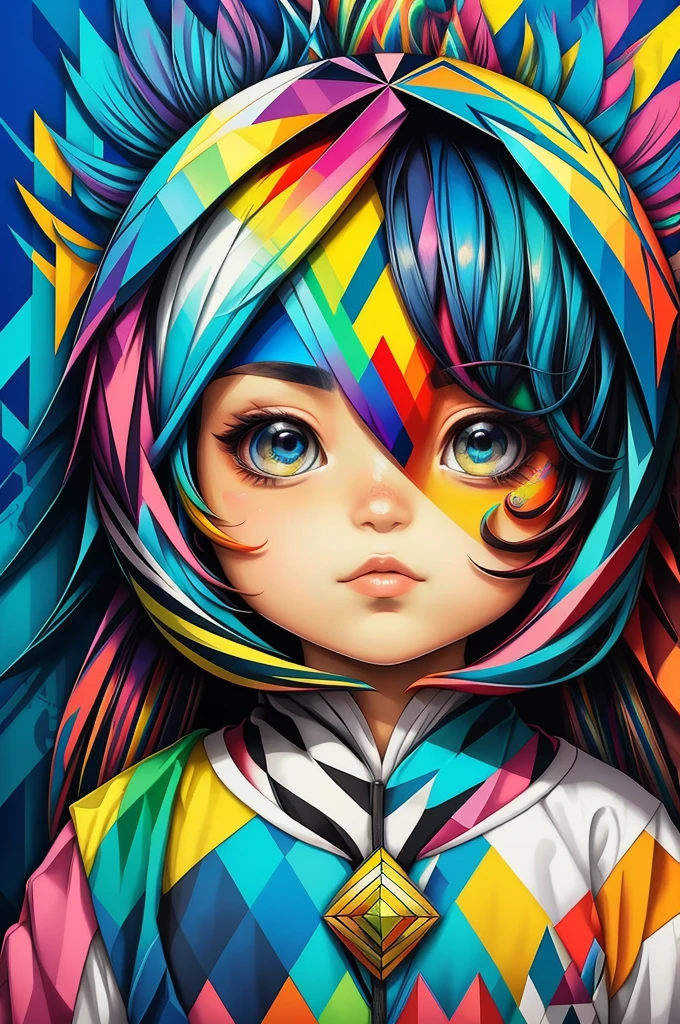(Arara), Eduardo Kobra padding ,wall PORTRAIT geometric multidimensional, art, chibi,
yang08k, beautiful, colorful,
masterpieces, top quality, best quality, official art, beautiful and aesthetic,