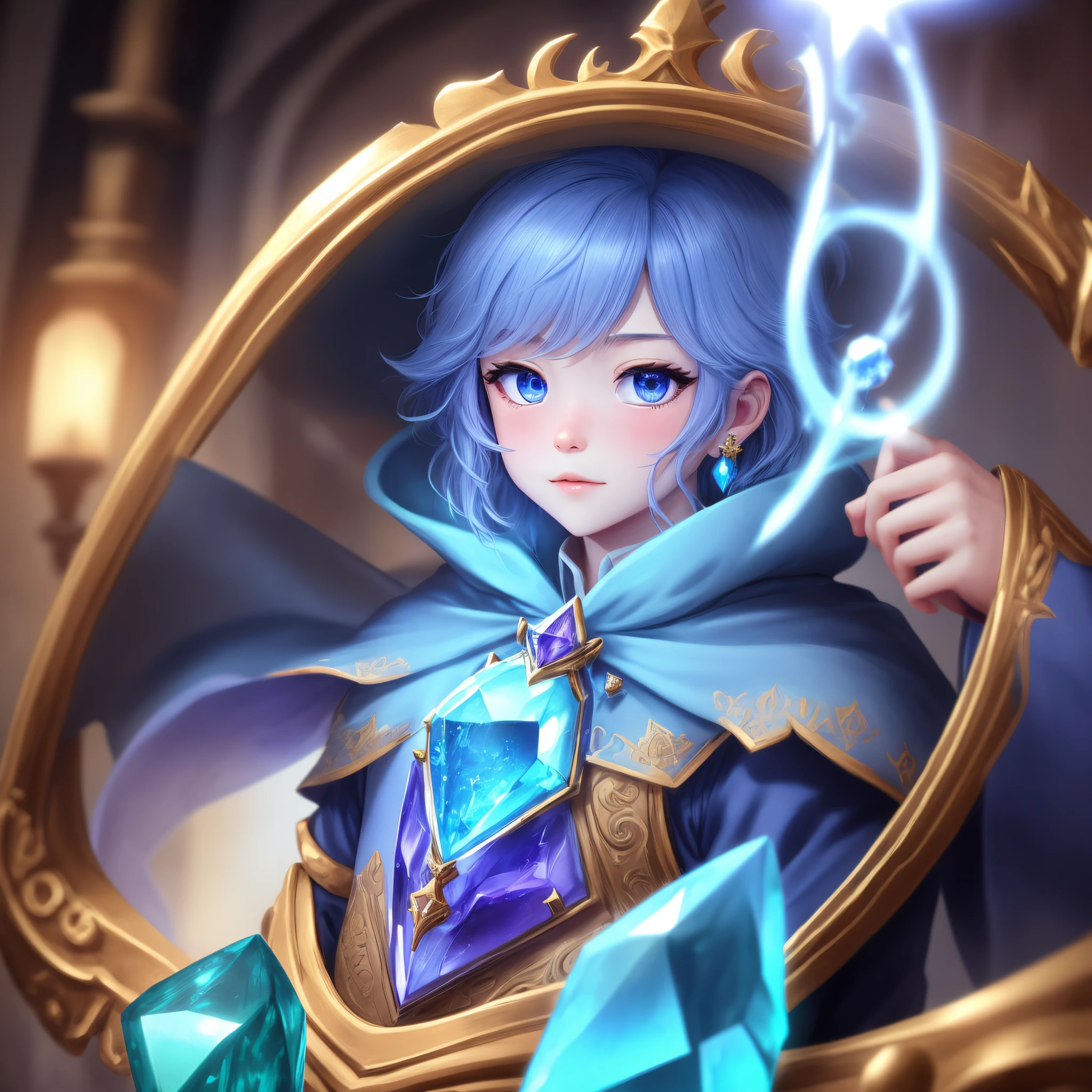 Blue magical gem prince