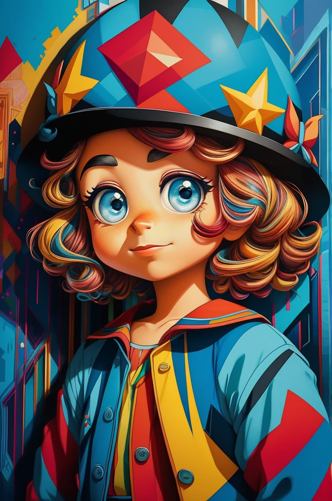 ((|) O personagem Pica-Pau (pica-pau lenhoso, de Walter Lantz) stylized identical to 1940 |)), acolchoamento ,multidimensional geometric wall PORTRAIT, arte, Chibi,
Yang016K, lindo,(( Predominant red coloration ,azul e branco))
Primary works, qualidade superior, melhor qualidade, Arte Oficial, Beautiful and Aesthetic,), Eduardo Kobra acolchoamento ,multidimensional geometric wall PORTRAIT, arte, chibo,detalhes