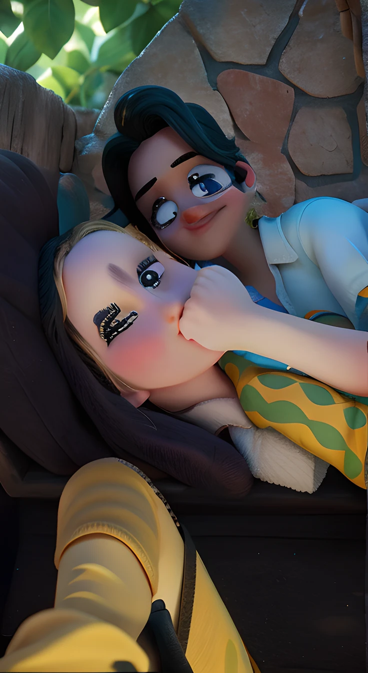 pov, Marinette Dupain-Cheng from Miraculous, black jacket, slim, dark-blue hair, short pigtails, 3d, kneeling, pink pants, blowjob, side view, inside a train