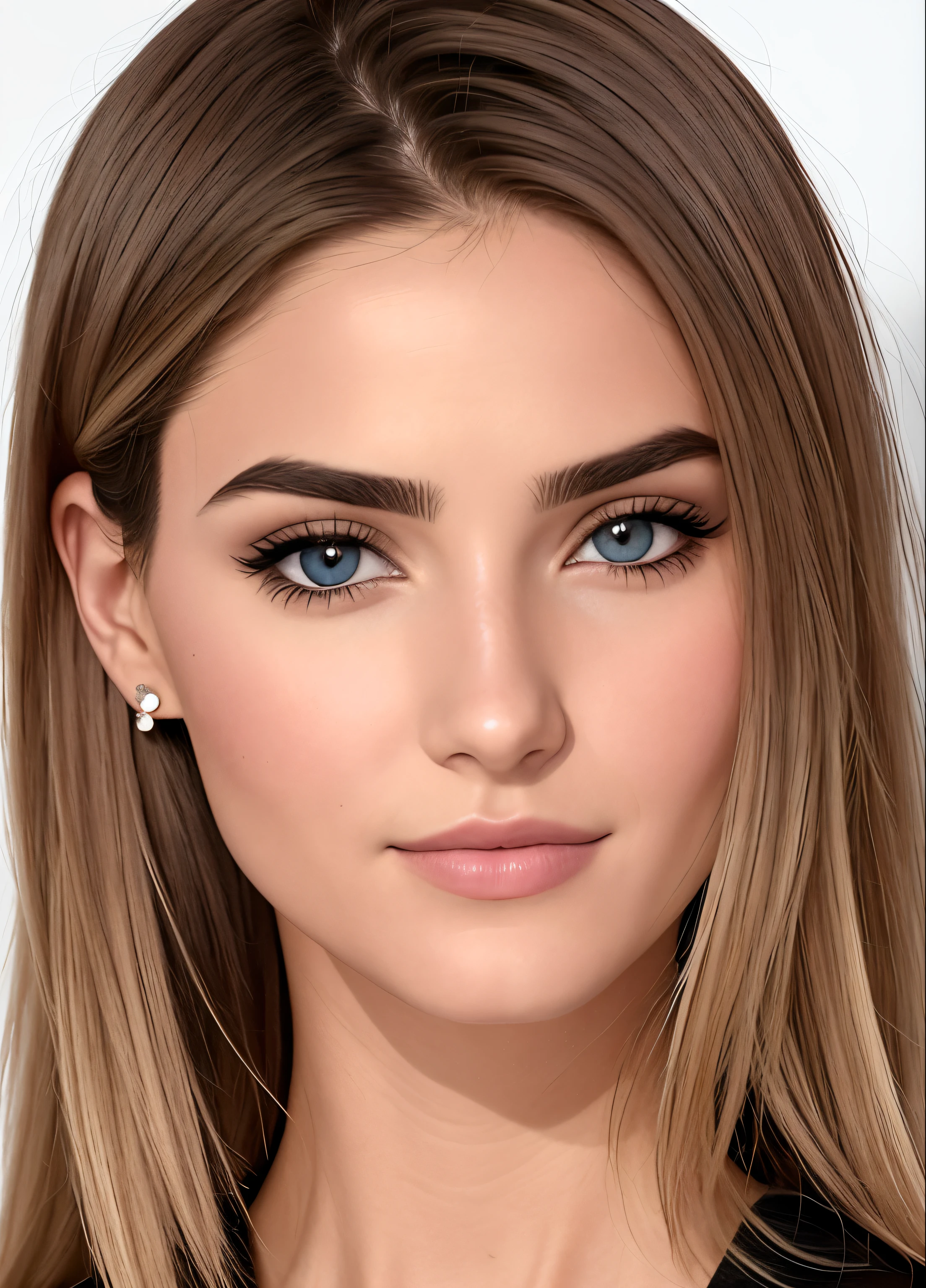 um close up de uma mulher com cabelos longos e um colar, rosto realista detalhado, rosto detalhado realista, rosto detalhado real, rosto detalhado e realista, rosto realista e detalhado, rosto realista altamente detalhado, Face extremamente realista, rostos detalhados e realistas, rosto bonito realista, Rosto ultra realista, Realistic | Rosto detalhado, rostos realistas detalhados, detalhes realistas do rosto, rosto realista humano