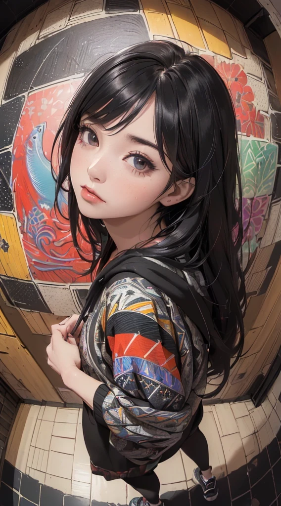 absurdres, highres, ultra detailed, (1 girl, solo:1.1), mecha, Regular, stylish pose, ((8-bit style)), textile art, fiber manipulation, woven designs, fabric collage, quilting, embroidery, innovative techniques, tactile creations, <lora:nwsjmajic-05:0.8>,