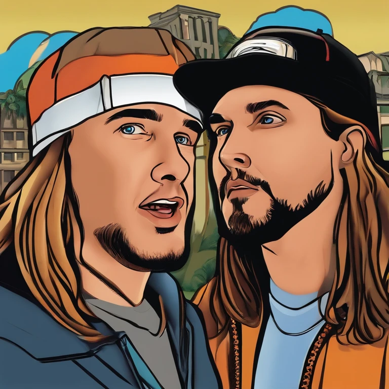 Jay and Silent Bob,Clerks, Mallrats, Jay and Silent Bob Strike Back,Jay and Silent Bob,face,photo